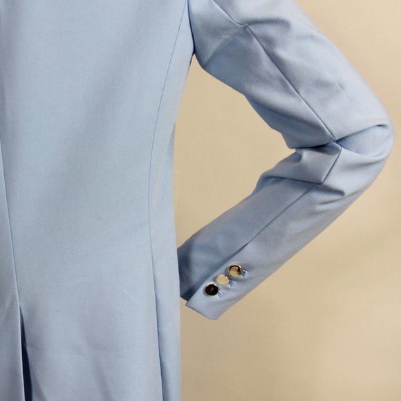Calvin Klein Powder Blue Single-Breasted Blazer - Picture 4 of 7
